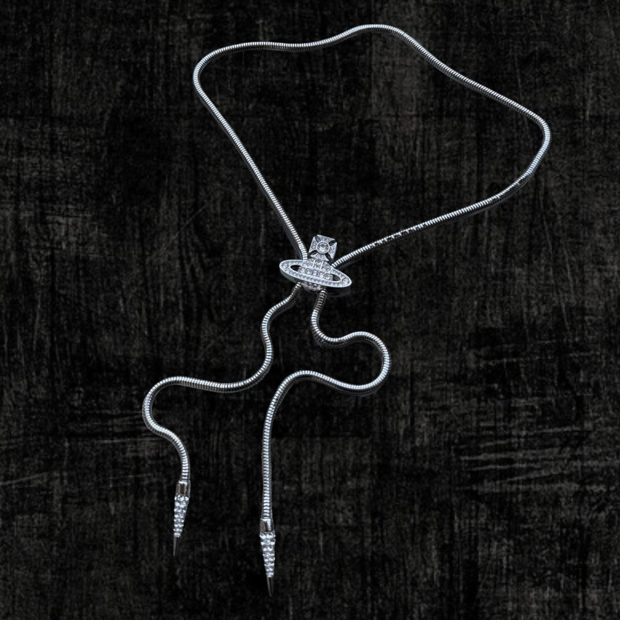 VW Platinum White Bolo Tie Pre-Loved No Box
