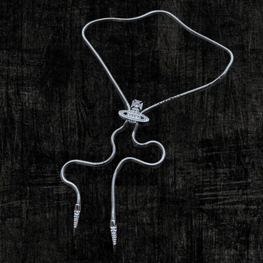 VW Platinum White Bolo Tie Pre-Loved No Box