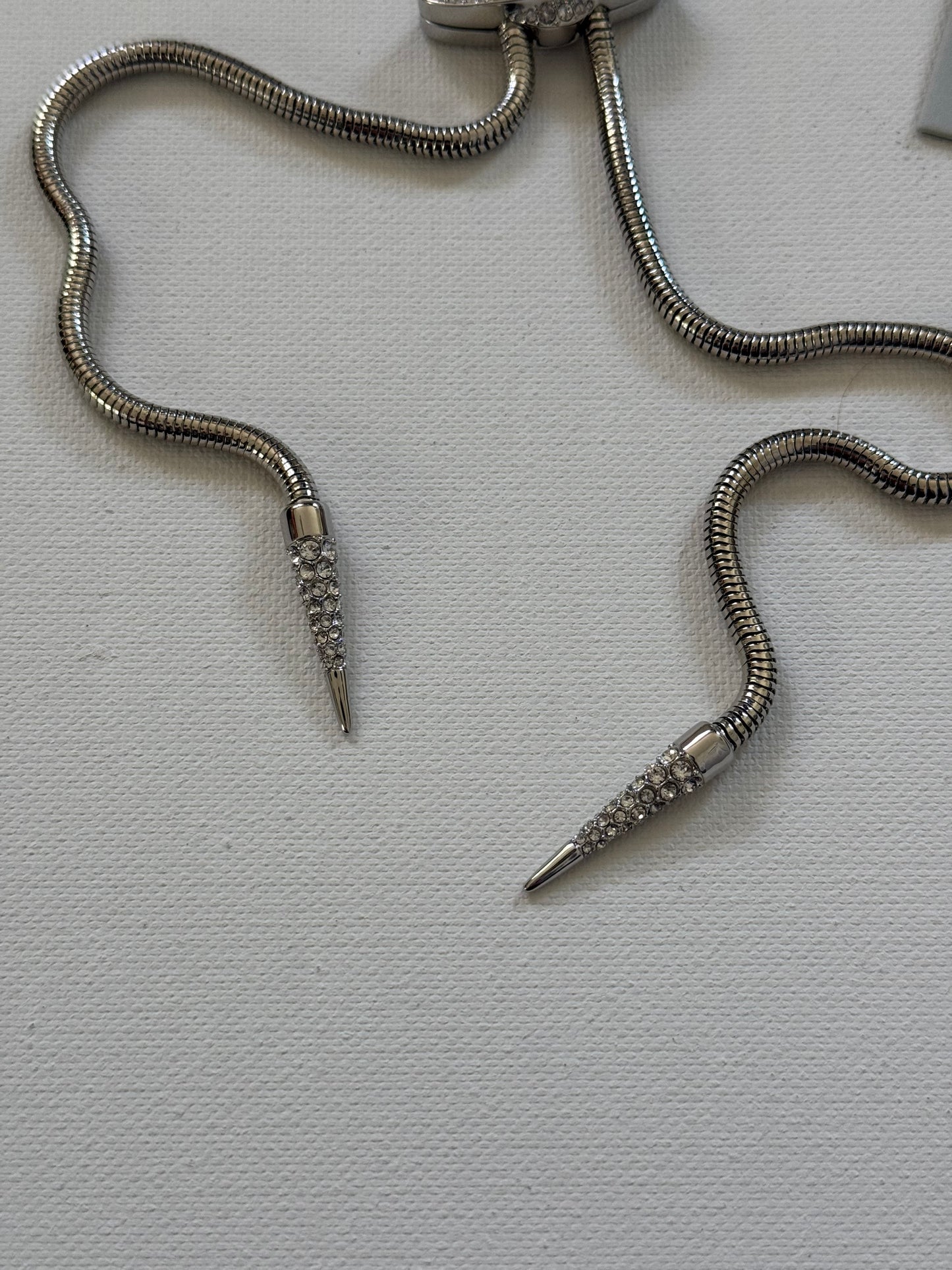 VW Platinum White Bolo Tie Pre-Loved No Box