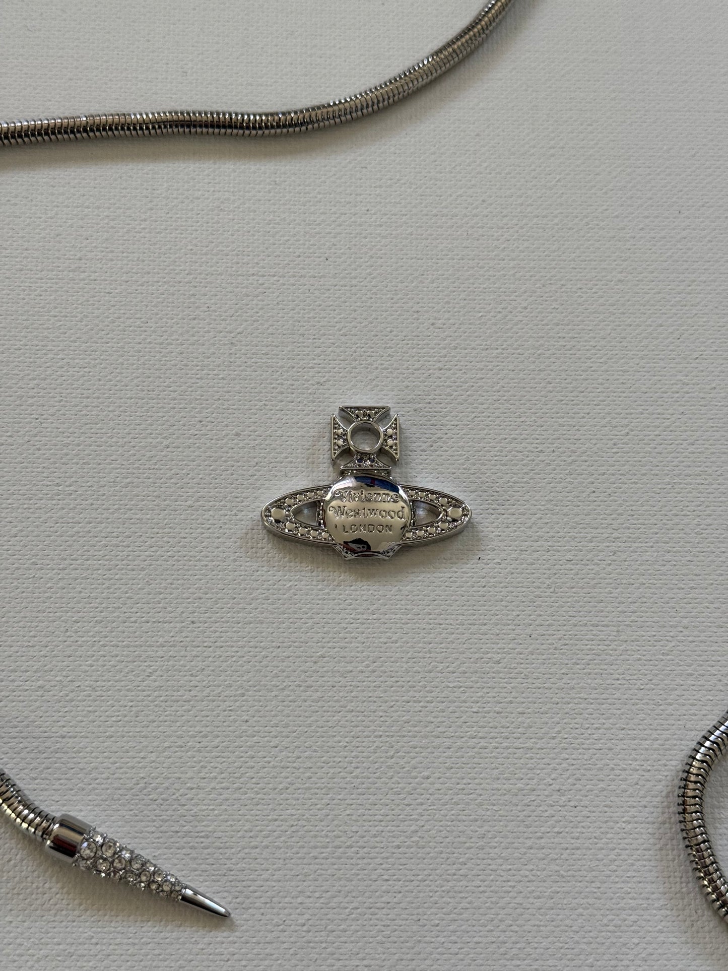 VW Platinum White Bolo Tie Pre-Loved No Box