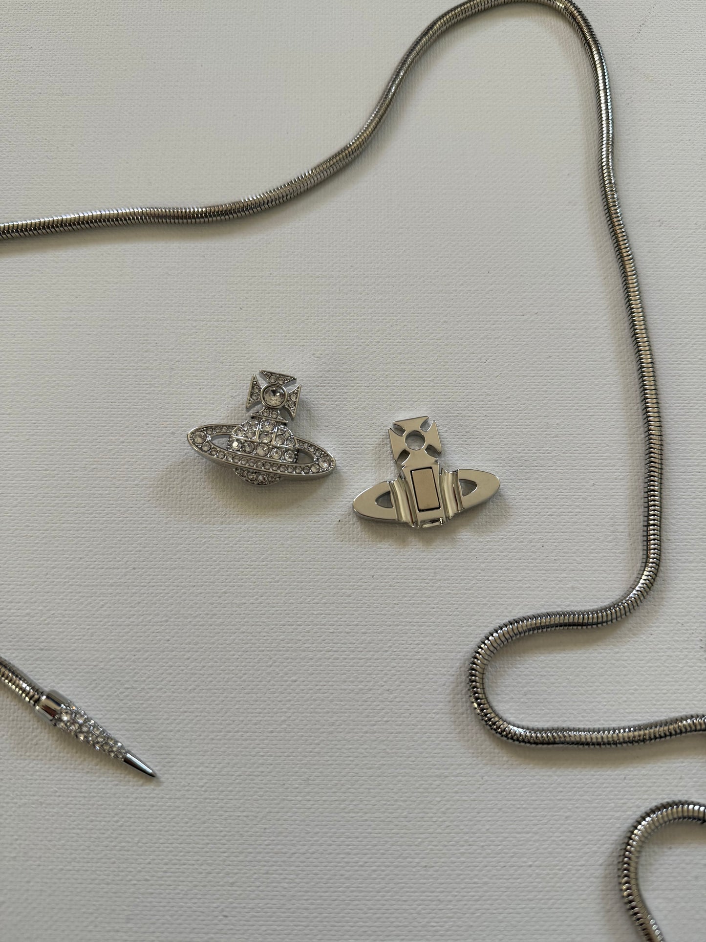 VW Platinum White Bolo Tie Pre-Loved No Box