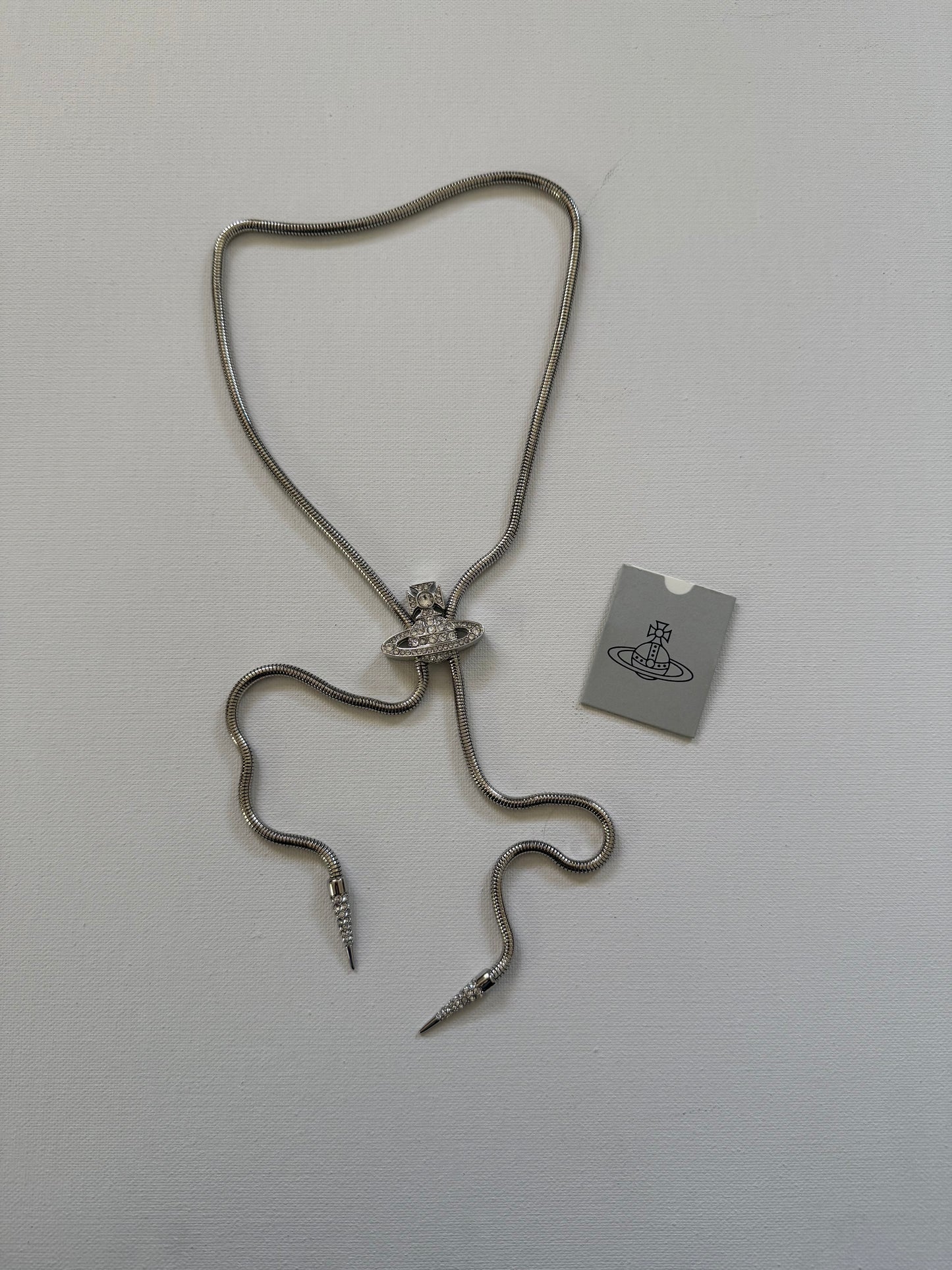 VW Platinum White Bolo Tie Pre-Loved No Box