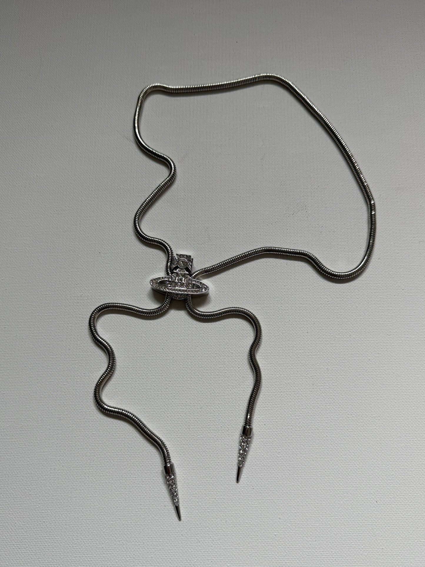 VW Platinum White Bolo Tie Pre-Loved No Box